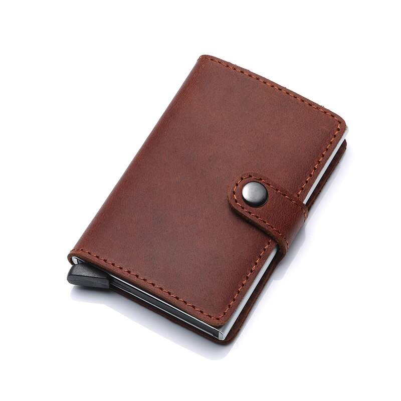 Genuine Leather Men's Business Wallet, ID Card & Credit Card Holder