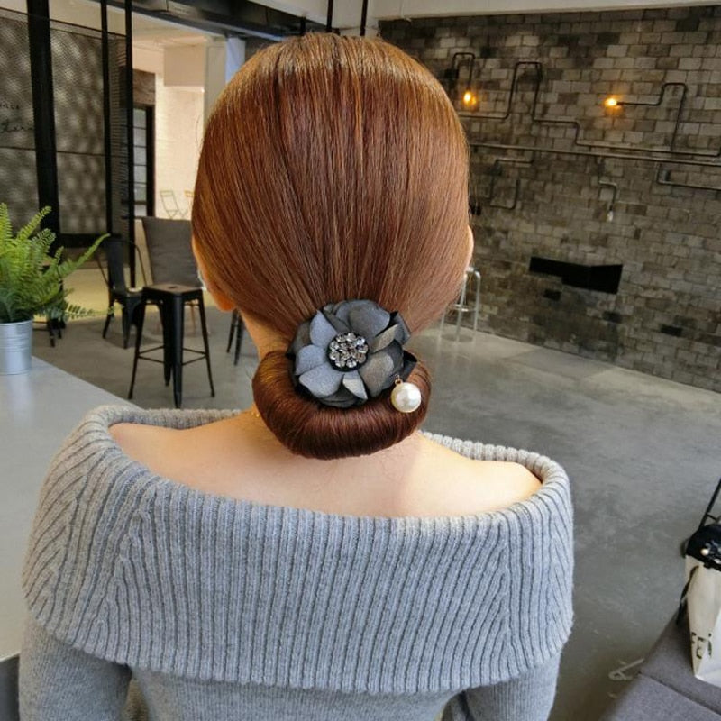 Women Hair Accessories : Elegant  Floral Headband Ribbon Hair Making Tool
