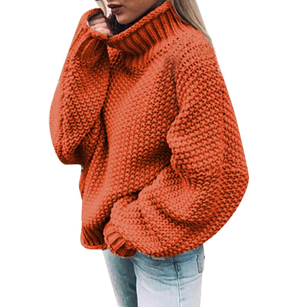 Women's Knitted Turtleneck Sweater