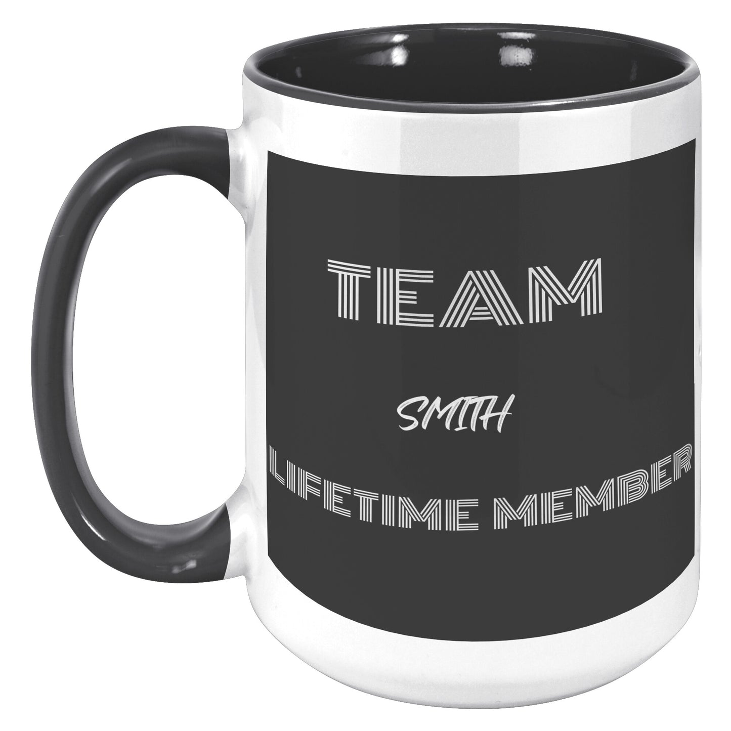 Custom Name15 oz white mug
