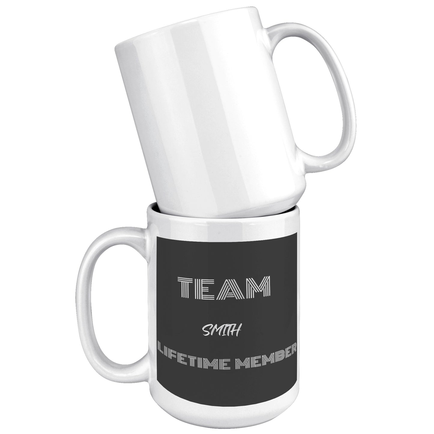 Custom Name15 oz white mug
