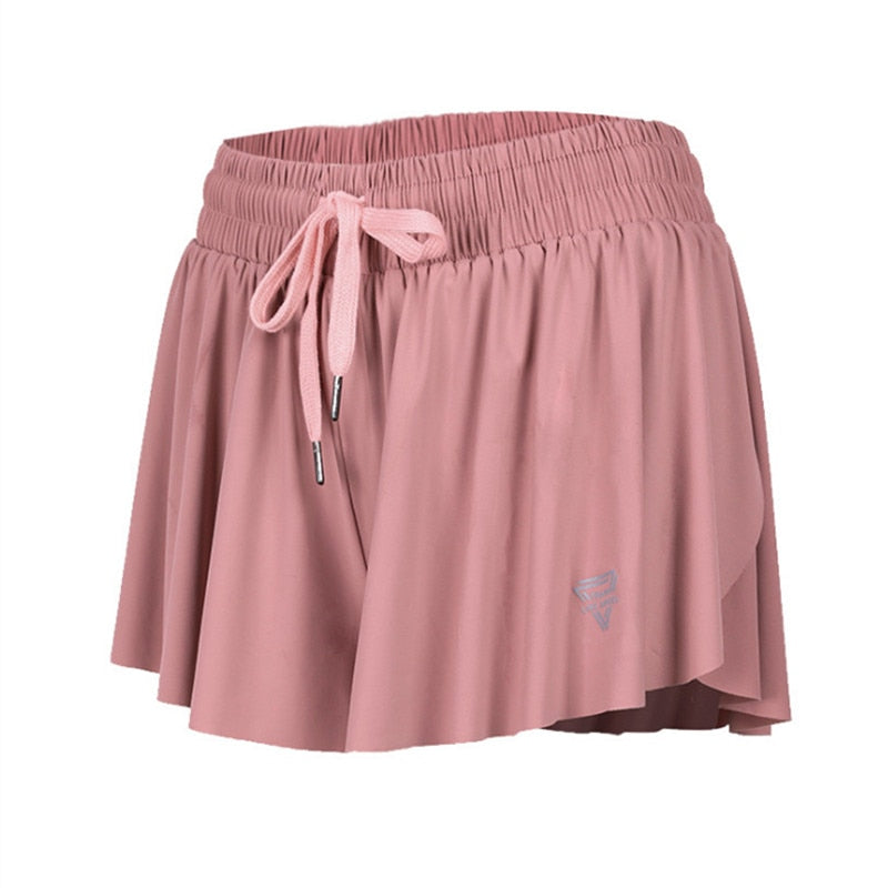 Women's Quick Dry 2 in 1 Summer Running/Yoga  & Marathon  Shorts Ideal for Gym Too