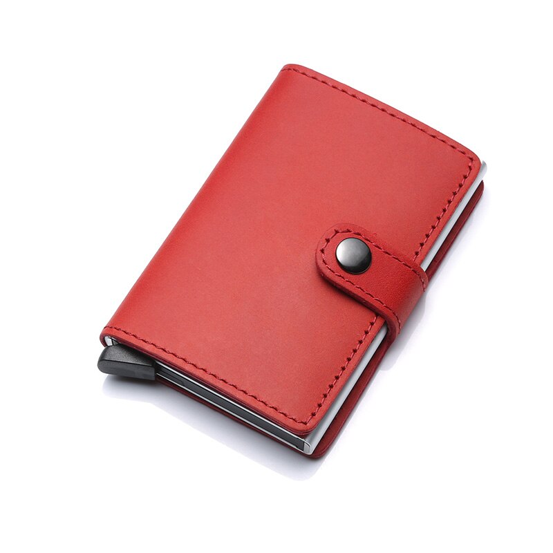 Genuine Leather Men's Business Wallet, ID Card & Credit Card Holder