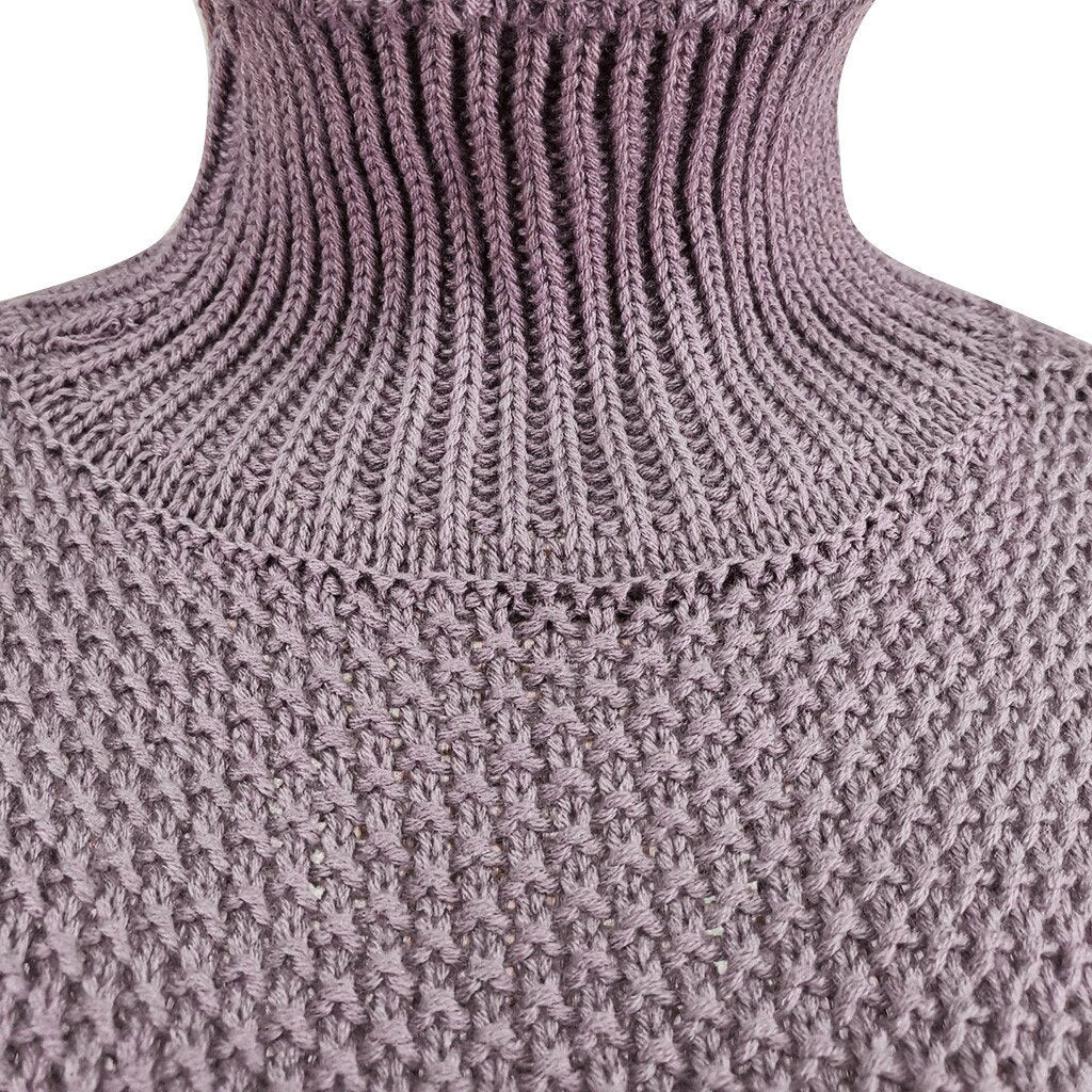 Women's Knitted Turtleneck Sweater