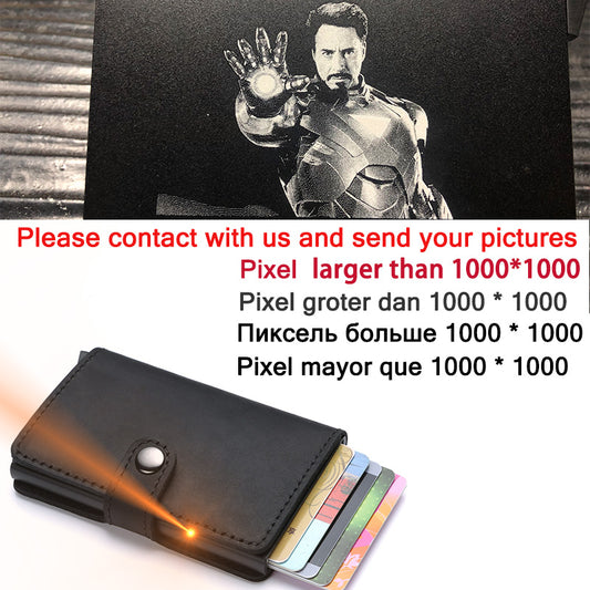 Genuine Leather Men's Business Wallet, ID Card & Credit Card Holder