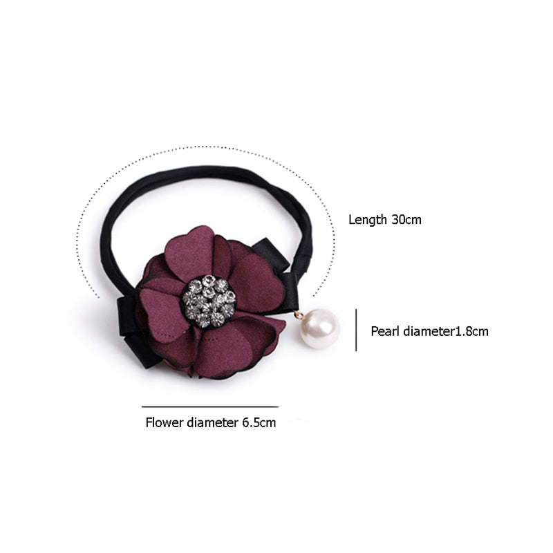 Women Hair Accessories : Elegant  Floral Headband Ribbon Hair Making Tool