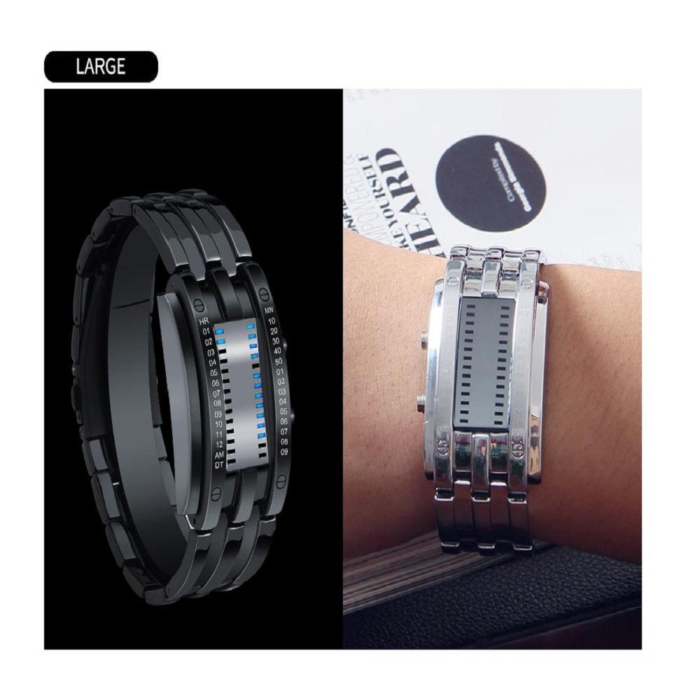 Men's Futuristic Digital Wrist Watch