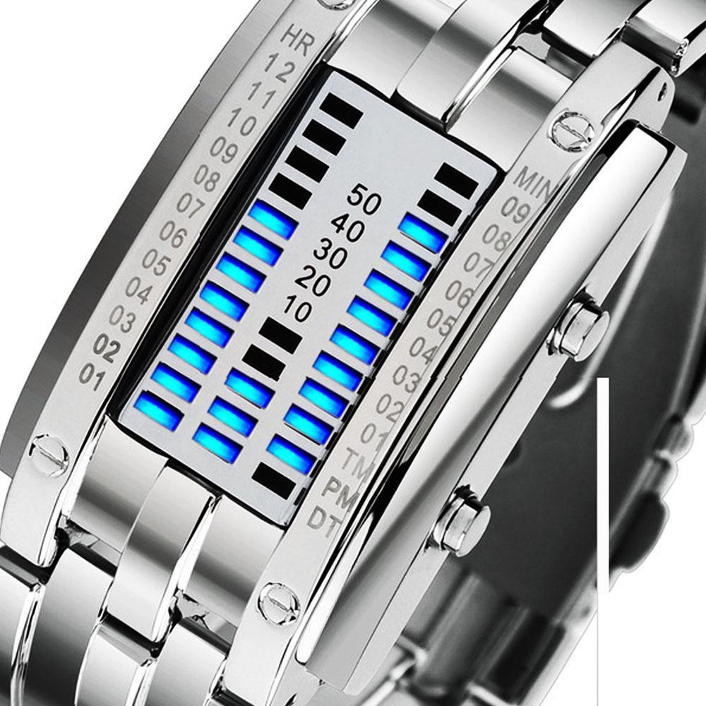 Men's Futuristic Digital Wrist Watch