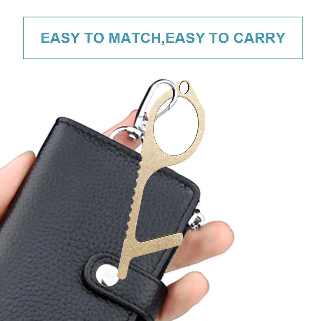 Contact-less  Brass Key  No-Touch Door Opener
