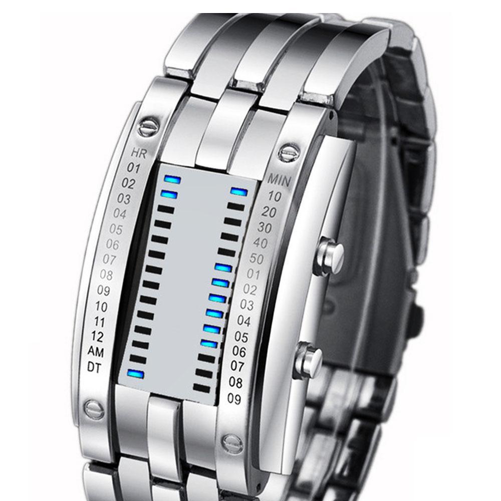 Men's Futuristic Digital Wrist Watch