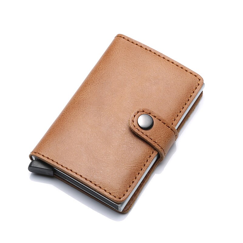Genuine Leather Men's Business Wallet, ID Card & Credit Card Holder