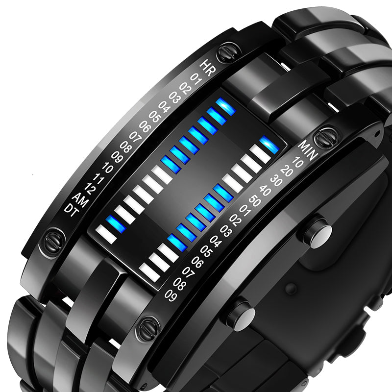 Men's Futuristic Digital Wrist Watch