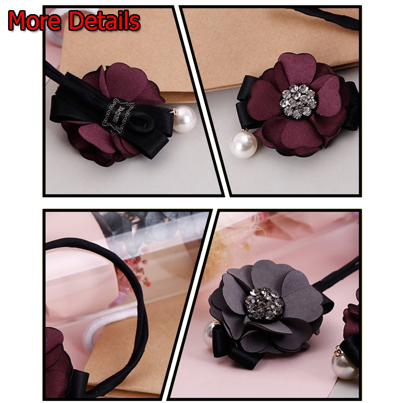 Women Hair Accessories : Elegant  Floral Headband Ribbon Hair Making Tool