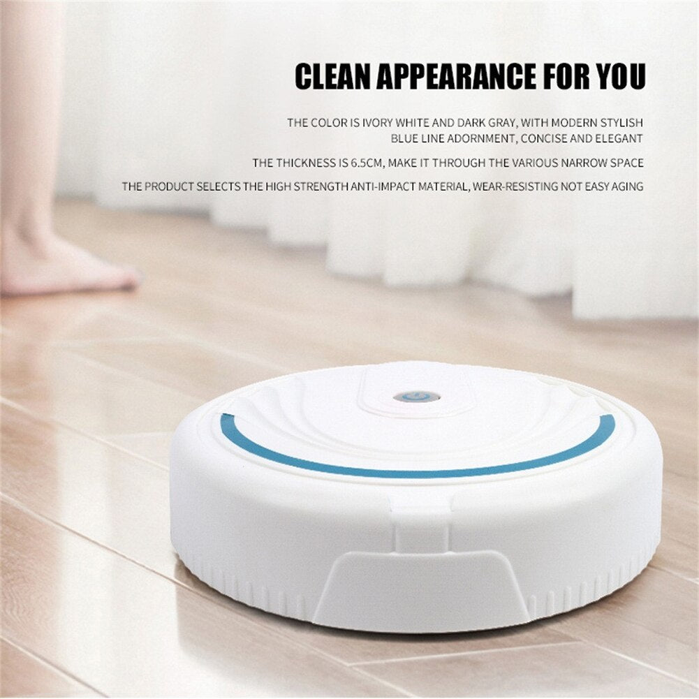 1Pc Portable Household Automatic Efficient Smart Clean Robot Vacuum Cleaner.