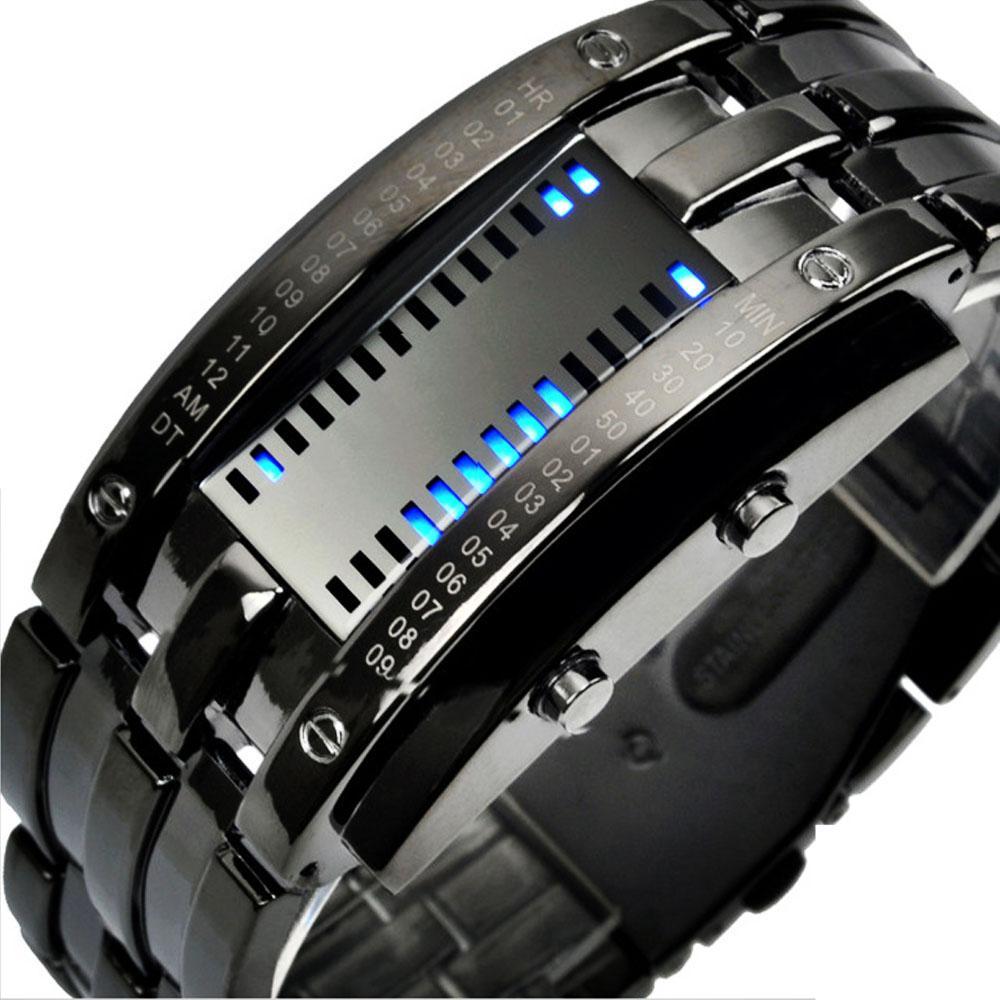 Men's Futuristic Digital Wrist Watch