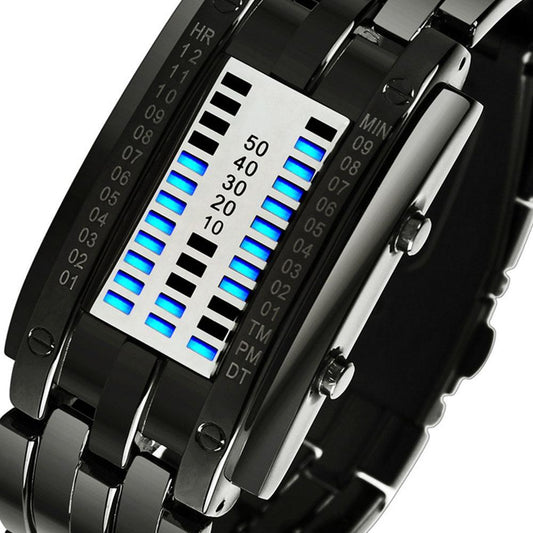 Men's Futuristic Digital Wrist Watch