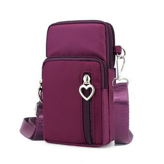 New Waterproof Mini Nylon Cross-body Cell Phone Shoulder Bag Purse/Wallet
