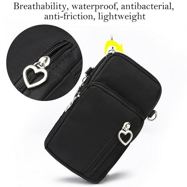 New Waterproof Mini Nylon Cross-body Cell Phone Shoulder Bag Purse/Wallet