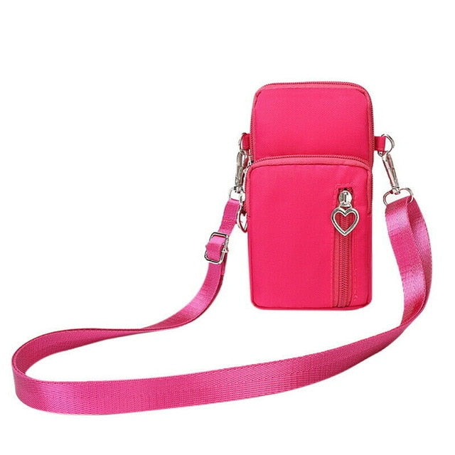 New Waterproof Mini Nylon Cross-body Cell Phone Shoulder Bag Purse/Wallet