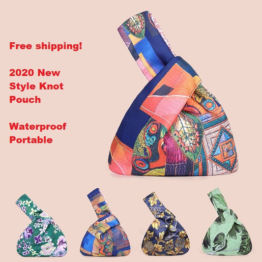 Cotton Japanese Style Sleeve Knot Bag