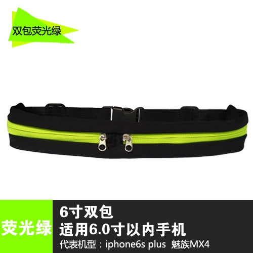 Waterproof Sports Running Waist Bag With Pocket  For Phone