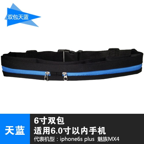 Waterproof Sports Running Waist Bag With Pocket  For Phone