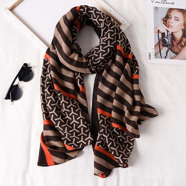Women's 2020 Fashionable Warm Cotton Spring & Winter Scraves