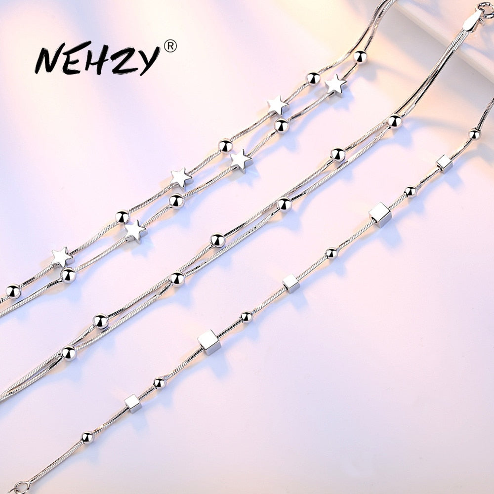 Women's High Fashion Silver Sterling Jewelry Bracelet