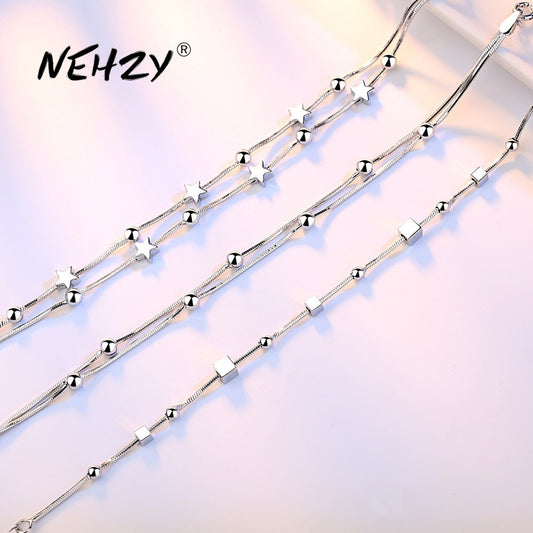 Women's High Fashion Silver Sterling Jewelry Bracelet