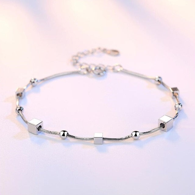 Women's High Fashion Silver Sterling Jewelry Bracelet