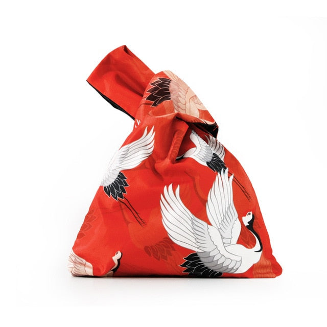 Handy Japanese Styled Hobo Wrist  Walking Hand Bag