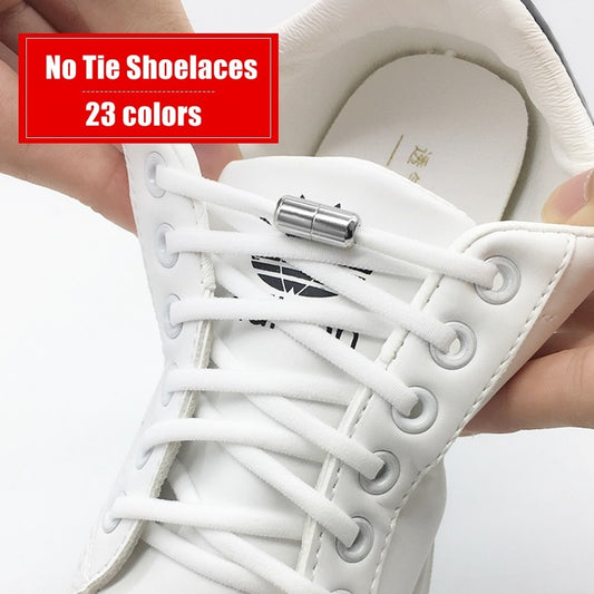 Elastic No Tie Shoelaces Semicircle Shoe Laces For Kids and Adult Sneakers
