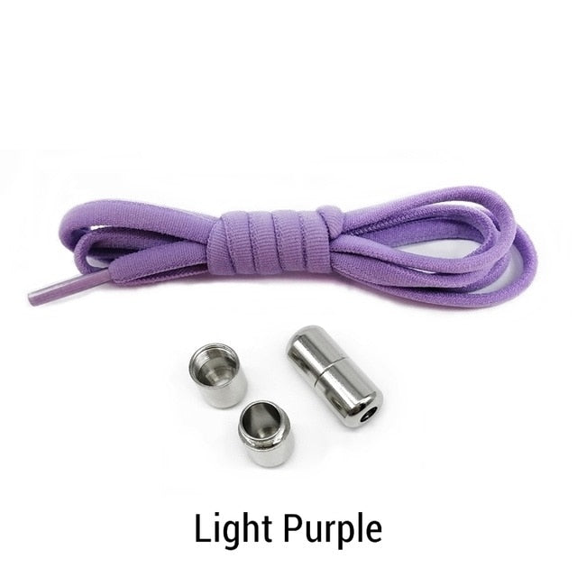 Elastic No Tie Shoelaces Semicircle Shoe Laces For Kids and Adult Sneakers
