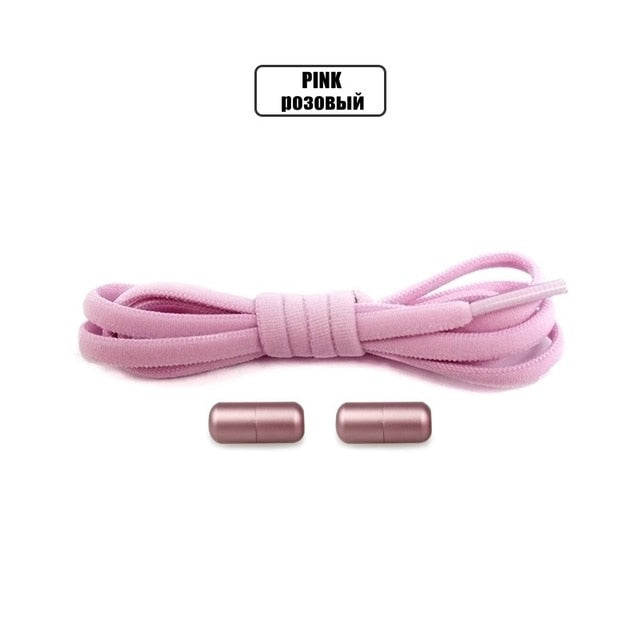Elastic No Tie Shoelaces Semicircle Shoe Laces For Kids and Adult Sneakers