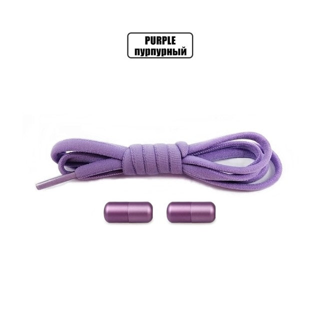 Elastic No Tie Shoelaces Semicircle Shoe Laces For Kids and Adult Sneakers
