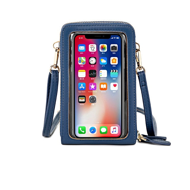 Women's Mini Cross-body Multi-Functional Shoulder/Messenger Bag With Touchable Cell Phone  Screen