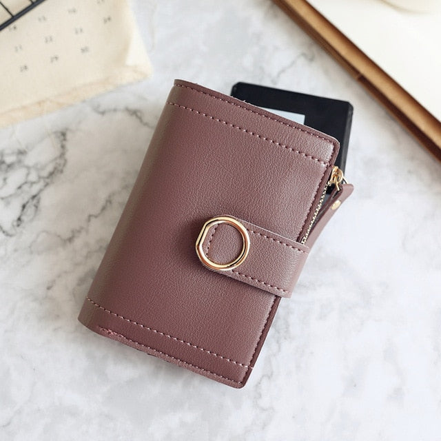 Women Small Fashion Brand, Leather 2020 Clutch Purse/Wallet  With Money Clip