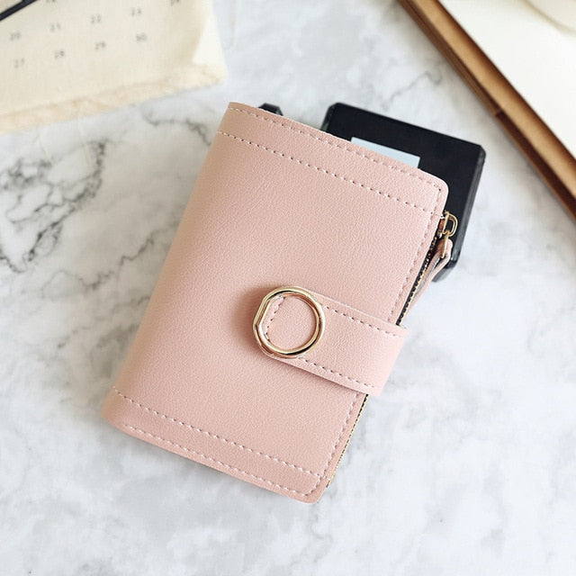 Women Small Fashion Brand, Leather 2020 Clutch Purse/Wallet  With Money Clip