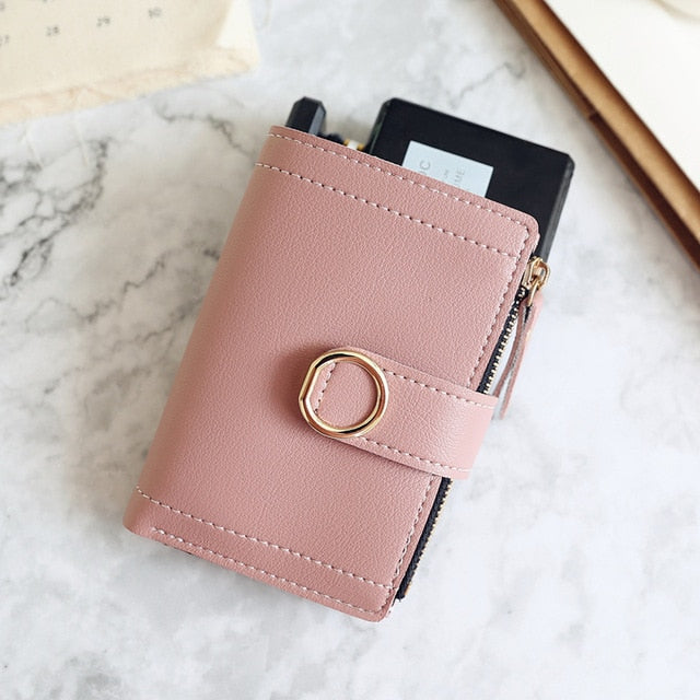 Women Small Fashion Brand, Leather 2020 Clutch Purse/Wallet  With Money Clip