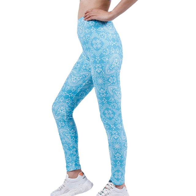 Women Grid Print Plaid Push Up Exercise Fitness Leggings / Pants