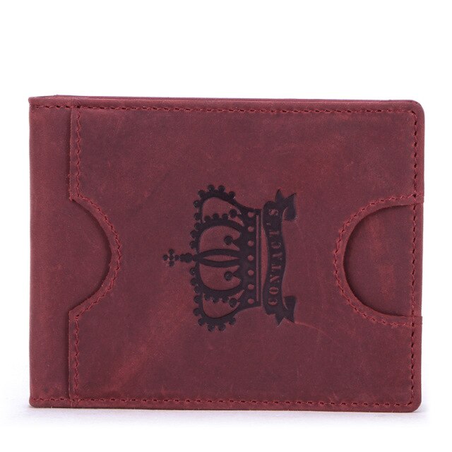 2021 RFID Anti-theft Unisex Genuine Leather Vintage Clutch Card Case