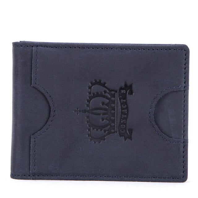 2021 RFID Anti-theft Unisex Genuine Leather Vintage Clutch Card Case