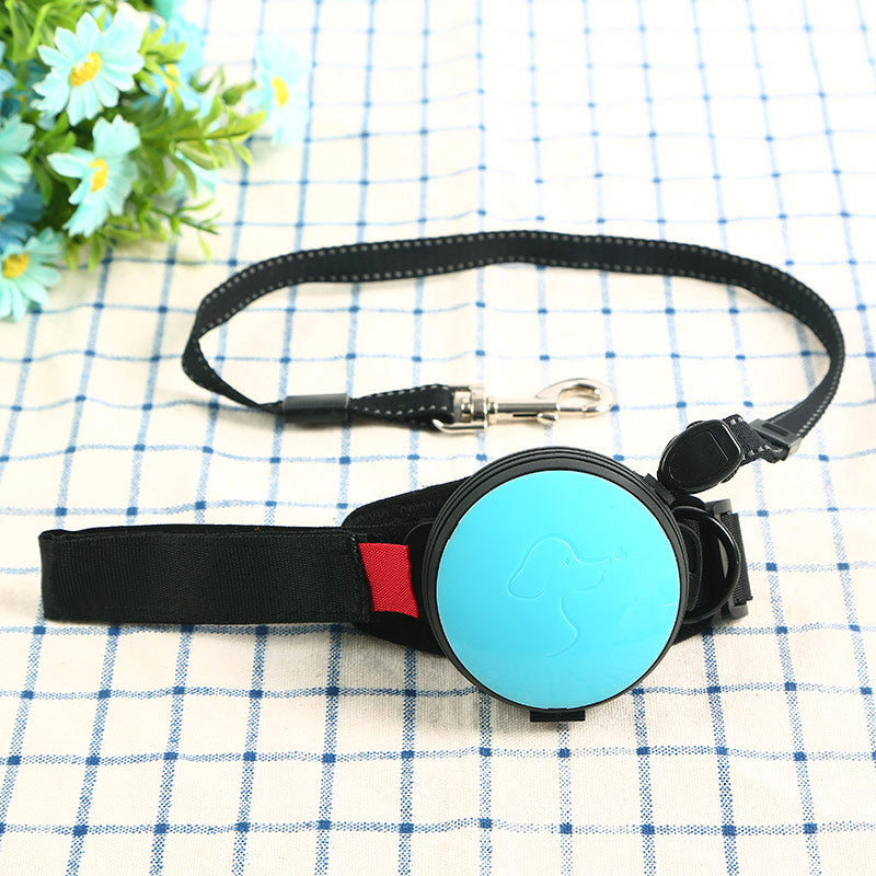 Hands-Free Wrist Adjustable Retractable Traction Dog Leash