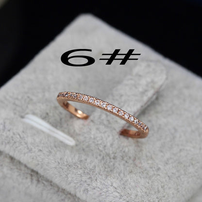 Women's Captivating Bar Slider Brilliant CZ Rose Gold Colour Bracelet