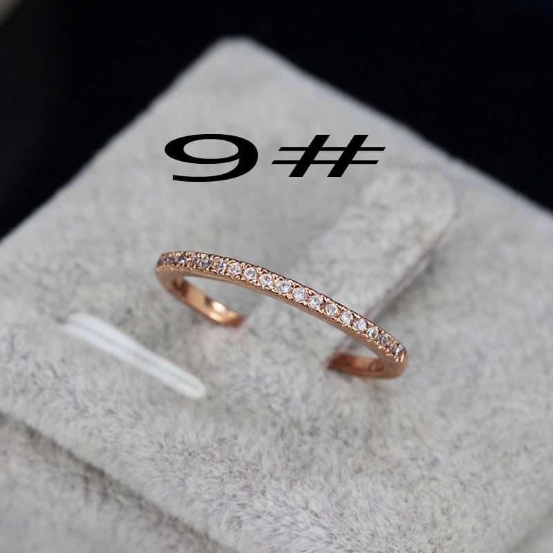 Women's Captivating Bar Slider Brilliant CZ Rose Gold Colour Bracelet