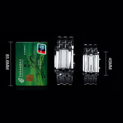 Men's Futuristic Digital Wrist Watch