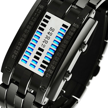 Men's Futuristic Digital Wrist Watch