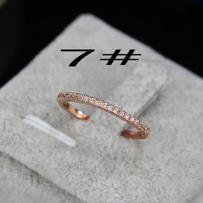 Women's Captivating Bar Slider Brilliant CZ Rose Gold Colour Bracelet