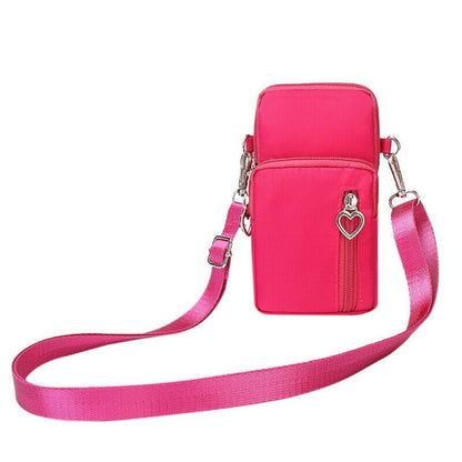 New Waterproof Mini Nylon Cross-body Cell Phone Shoulder Bag Purse/Wallet