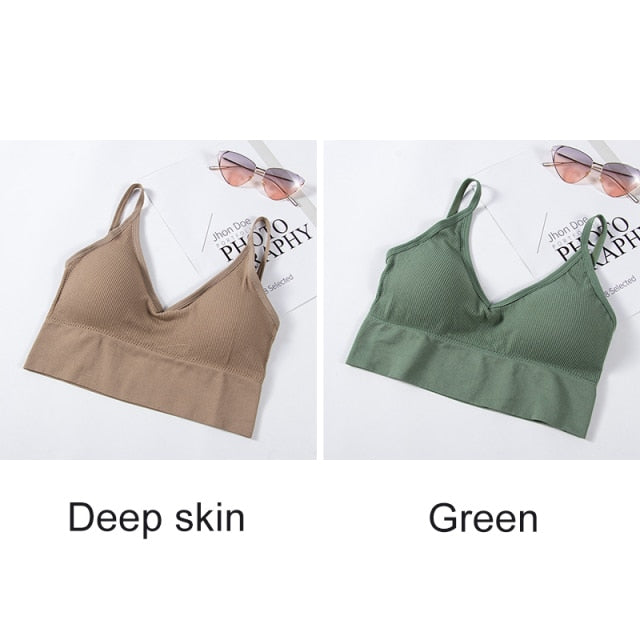 2 Pcs Bras for Women. Seamless Bra U Type Backless Push Up Bralette Brassiere